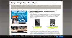 Desktop Screenshot of boogiewoogiepianosheetmusic.com