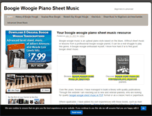 Tablet Screenshot of boogiewoogiepianosheetmusic.com